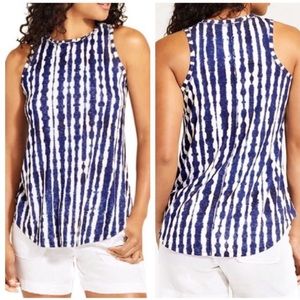 Athleta Blue & White Striped Breezy Tank